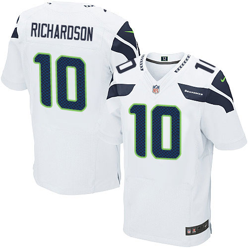 Men's Elite Paul Richardson Nike Jersey White Road - #10 NFL Seattle Seahawks